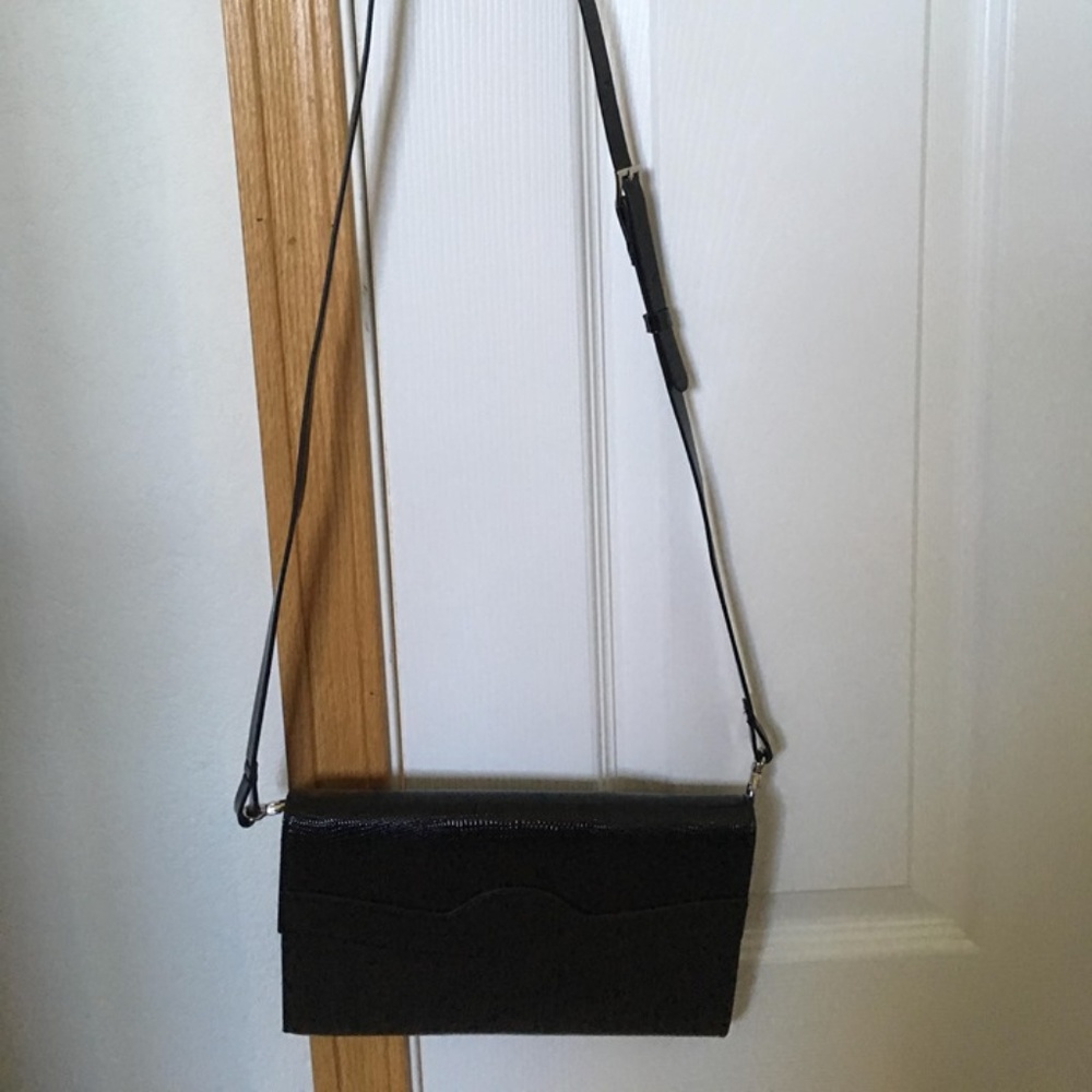 Brenda Black Saddle Bag Purse